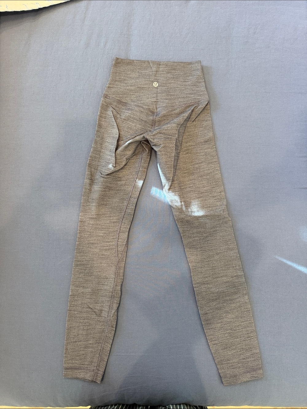 lululemon athletica Neutral Taupe Heather High-Rise Leggings